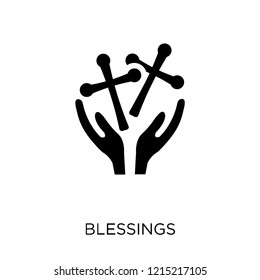 blessings icon. blessings symbol design from United states of america collection. Simple element vector illustration on white background.