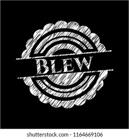 Blew chalk emblem