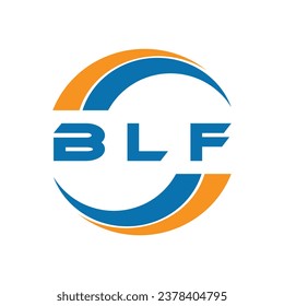 BLF letter logo design on a white background or Monogram logo design for entrepreneur and business.