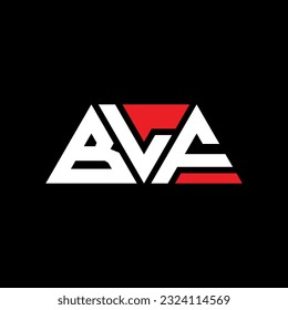 Diseño del logotipo de la letra triangular BLF con forma triangular. Monograma de diseño del logotipo del triángulo BLF. Plantilla de logotipo vectorial de triángulo BLF con color rojo. Logo triangular BLF Diseño sencillo, elegante y lujoso