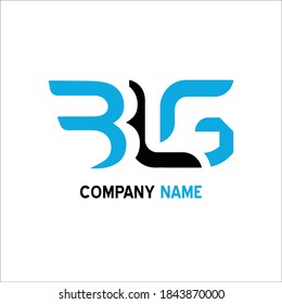 BLG Modern Shape Logo Design