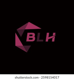 BLH creative minimalist letter logo. BLH unique vector initials alphabet letter logo design
