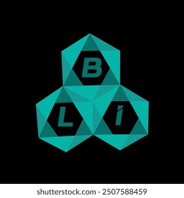 BLI creative minimalist letter logo. BLI unique vector initials alphabet letter logo design
