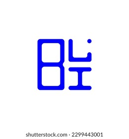 BLI letter logo creative design with vector graphic, BLI simple and modern logo.