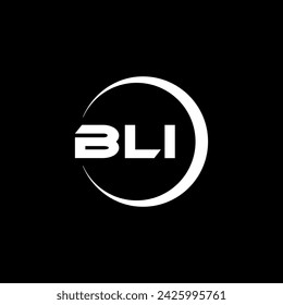 Diseño de logotipo de la letra BLI, inspiración para una identidad única. Elegancia moderna y diseño creativo. Marca de agua tu éxito con el logotipo de Striking this.