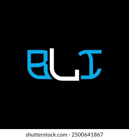Diseño del logotipo de BLI, logotipo simple y moderno de BLI. Diseño de alfabeto de lujo BLI  