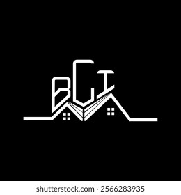 BLI Real State logo design, BLI simple and modern logo. BLI luxurious alphabet design  