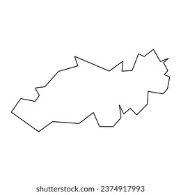 Landkarte der Provinz Blida, Verwaltungsabteilung Algerien.