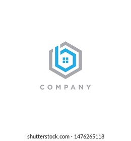 Blie grey logo icon vector.