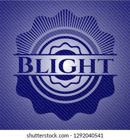 Blight jean or denim emblem or badge background