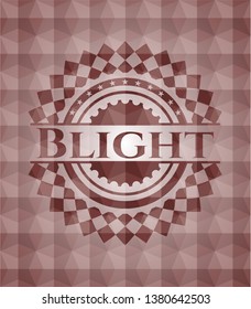 Blight red seamless emblem with geometric pattern.