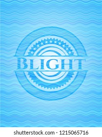Blight water wave style emblem.