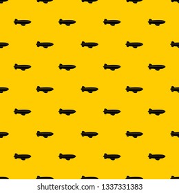 Blimp aircraft flying pattern seamless vector repeat geometric yellow for any design