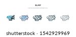 blimp icon in different style vector illustration. two colored and black blimp vector icons designed in filled, outline, line and stroke style can be used for web, mobile, ui