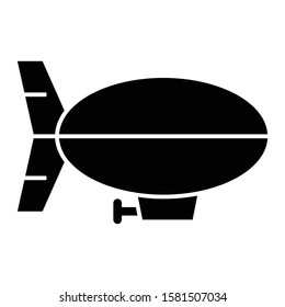 Blimp Icon Glyph Vector Design Stock Vector (Royalty Free) 1581507034 ...