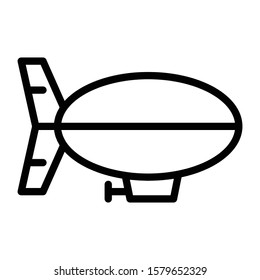 blimp icon outline vector design