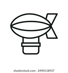 Blimp icon vector design templates simple and modern concept