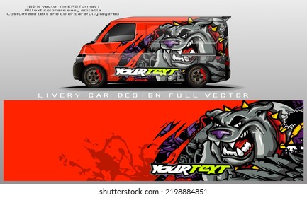 blin dvan decal design vector. Graphic abstract stripe racing background kit designs for wrap vehicle, race car, rally, adventure and livery