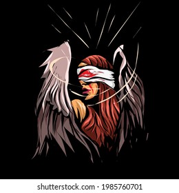 Blind Angel Vector Background Art create by Anggreni Tangmau