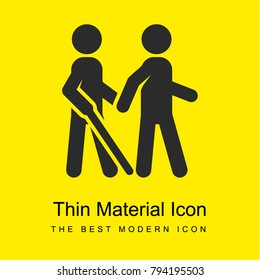 blinkhellgelbes Material, minimales Symbol oder Logo-Design