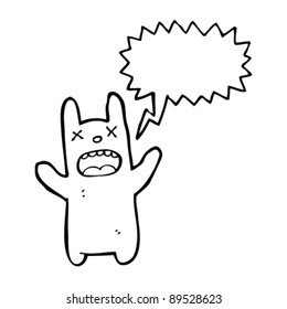blind bunny cartoon