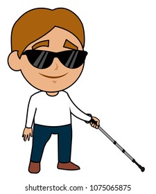 Blind Person Walking Stock Vectors, Images & Vector Art 