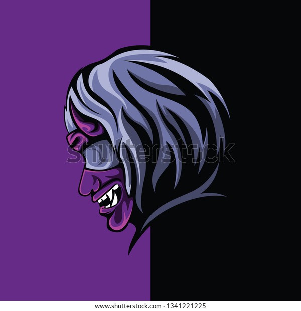 Blind Demon Killer Logo Esport Gaming Stock Vector Royalty Free 1341221225