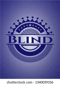 Blind denim background
