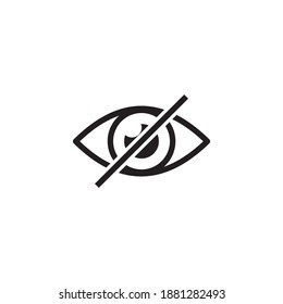 blind eye password icon symbol sign vector