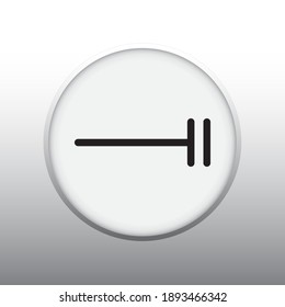 BLIND FLANGE VECTOR SYMBOL OF PUMPING SYSTEM MECHANICAL SYSTEM