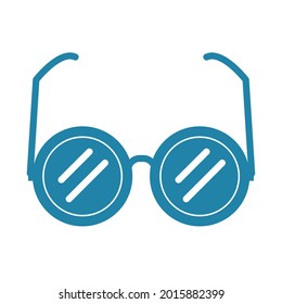 Blindbrille auf weißem Hintergrund