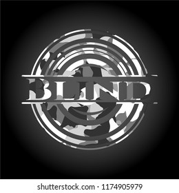 Blind grey camo emblem