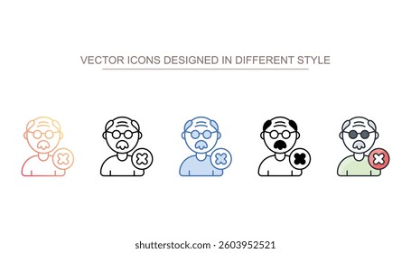 Blind icon design with white background stock illustration