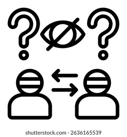 Blind Icon Element For Design