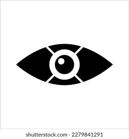 Blind icon, blind eye icon, on white background, eps 10.