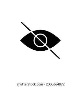 Blind icon, hide mode, eps 10