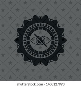 blind icon inside black badge