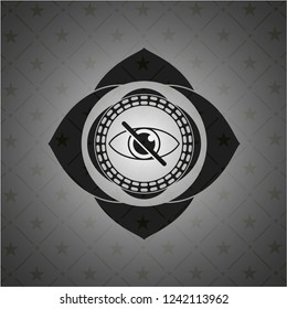 blind icon inside dark badge or emblem