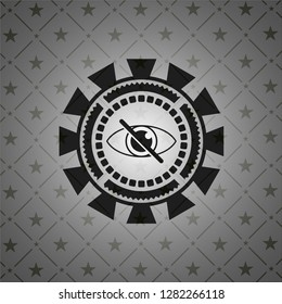 blind icon inside dark badge or emblem