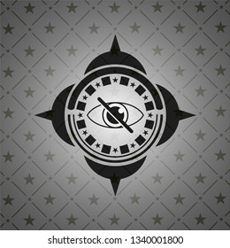 blind icon inside dark badge or emblem