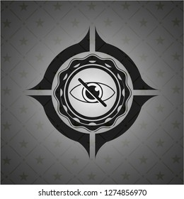 blind icon inside dark emblem