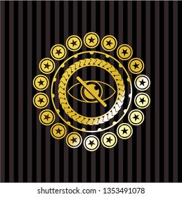 blind icon inside gold shiny emblem