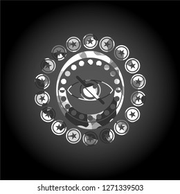 blind icon inside grey camouflage emblem