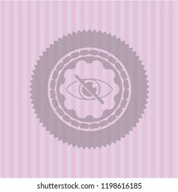 blind icon inside pink icon or emblem