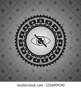 blind icon inside retro style black emblem