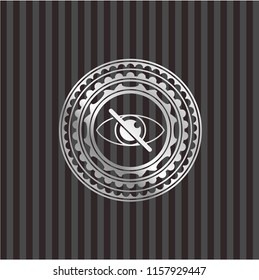 blind icon inside silver emblem