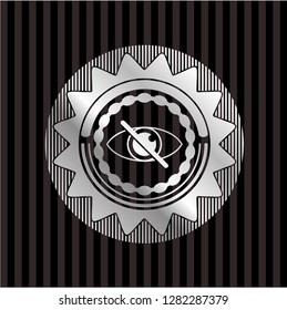blind icon inside silver shiny emblem