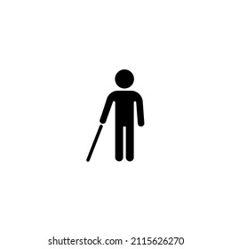 Blind icon, Blind man walking icon Blindness icon. Simple illustration from ophthalmology collection. Creative Blindness icon for web design, templates, infographics and more
blind pedestrian 