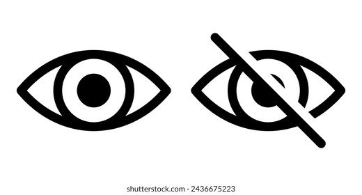 Blind icons basic simple design