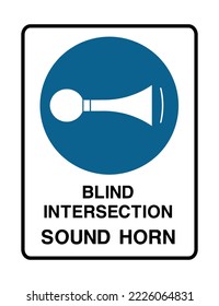 Blind Intersection Sound Horn - Signos de prohibición - Signos de protección - Audiencia, Sonido alto.